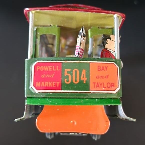 VTG Bell Ringing San Francisco Cable Car Municipal Railway # 504 Toy Collectible - Picture 7 of 8